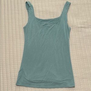 Amazon Green Fitted Tank Top with Wide Straps